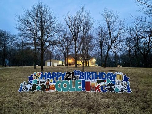 happy birthday yard signs joco